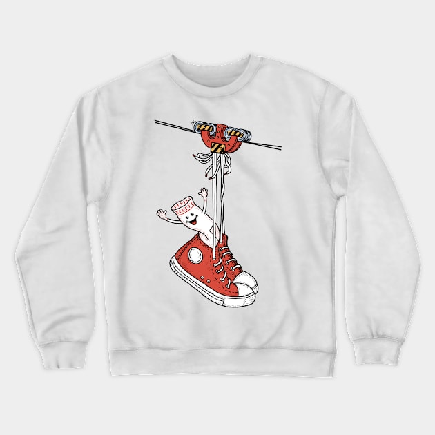 sneakers on wires Crewneck Sweatshirt by gotoup